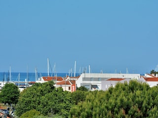 Fantastic view from the large terrace to Yacht Club No