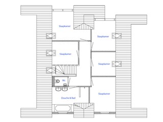 Villa Callantsoog Pianta del piano 23
