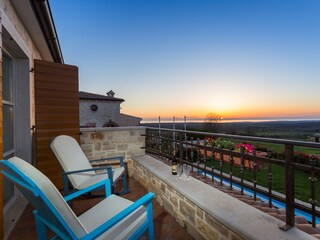 Sonnenuntergang von Balkon