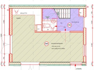 Casa per le vacanze Oostkapelle Pianta del piano 32