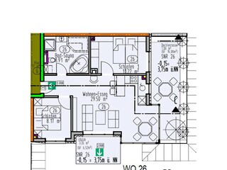 Appartamento per vacanze Großenbrode Pianta del piano 31