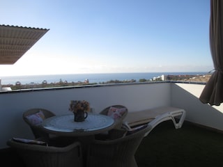 View from the terrace to the sea