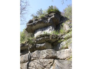 beliebtes Klettergebiet