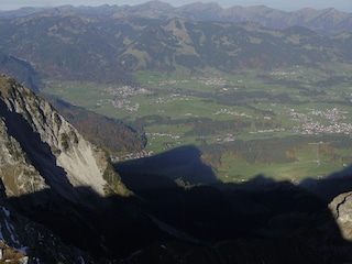 Blick vom Nebelhorn auf Langenwang