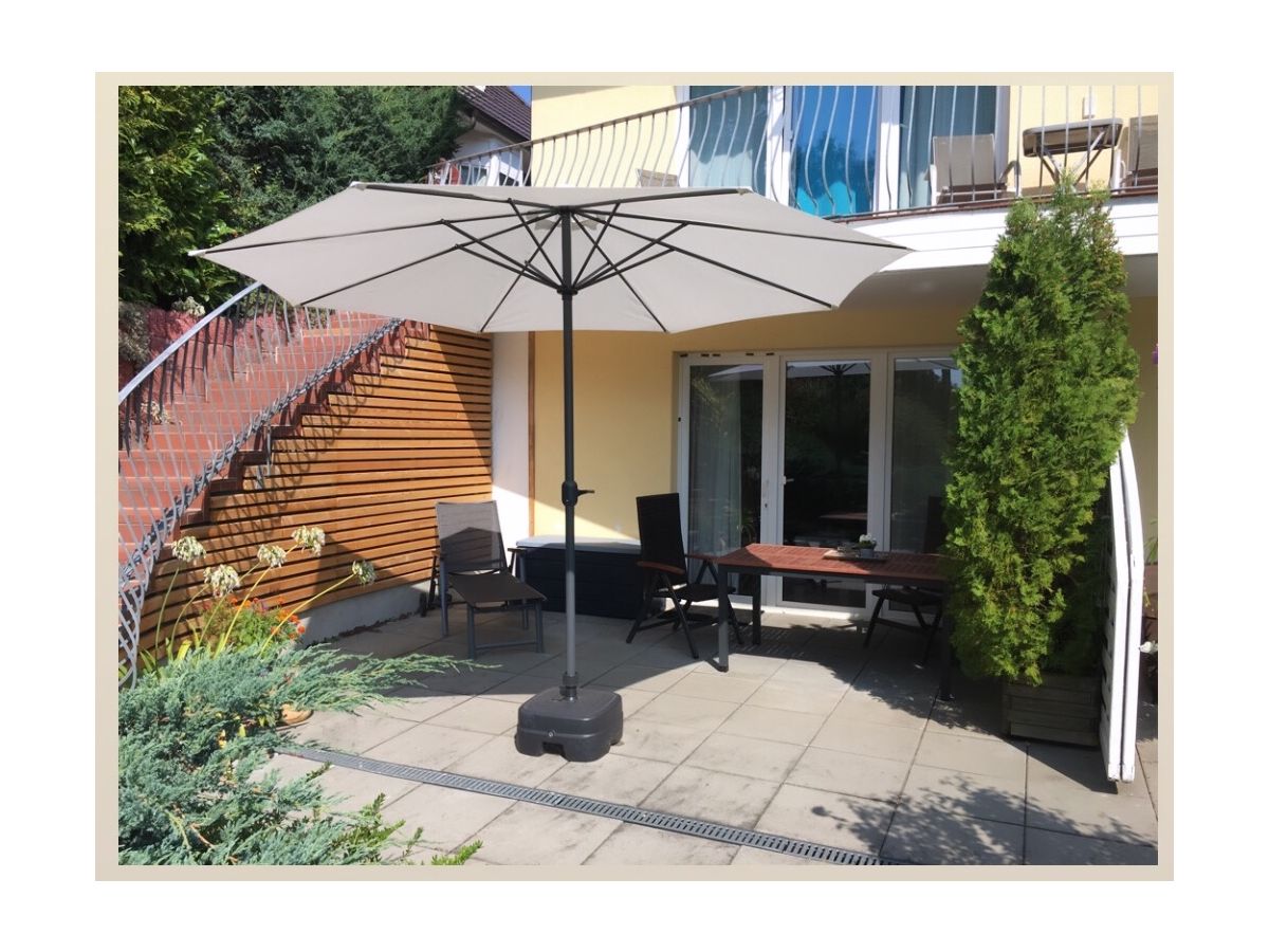 Terrasse vor der Wohnung