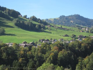 Marvellous view to the village Schwarzenberg.