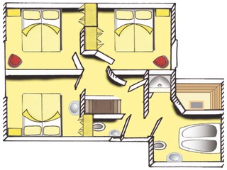 Vakantiehuis Deurningen Grondplan 42