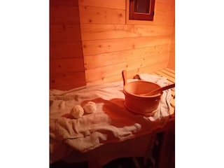 Schneebälle in der Sauna