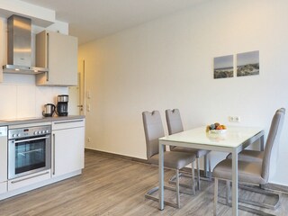 Meeresbrise, Ferienwohnung 02, Essbereich, Küche