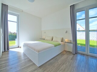 Meeresbrise, Ferienwohnung 02, Schlafzimmer
