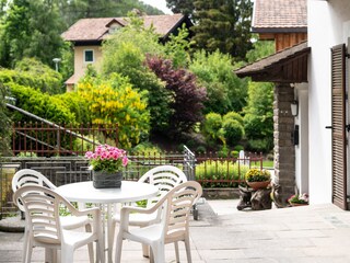 Terrace in the front of house