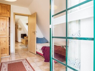 Blick vom Balkon in die Wohnung