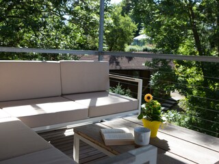 Entspannen auf der oberen Terrasse