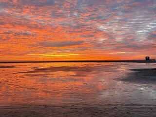 Sonnenuntergang am Strand