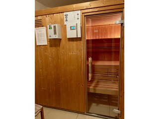 seperate Sauna im Haus