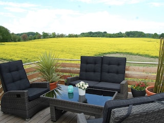 Sitzecke auf der Dachterrasse