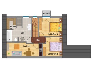 Grundriss Obergeschoss