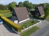 Blick auf das Ferienhaus Sicht auf die Terrasse