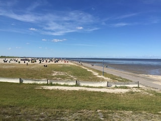 Strand mit etwa 500 Strandkörben