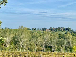 Das Weingut Orzale aus der Ferne