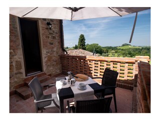 Balkon mit herrlichem Ausblick