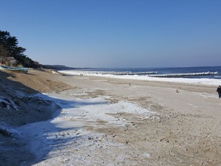 Ostseestrand im Winter