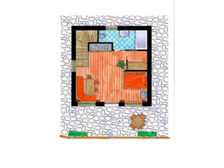 Chalet Lajen Grondplan 24