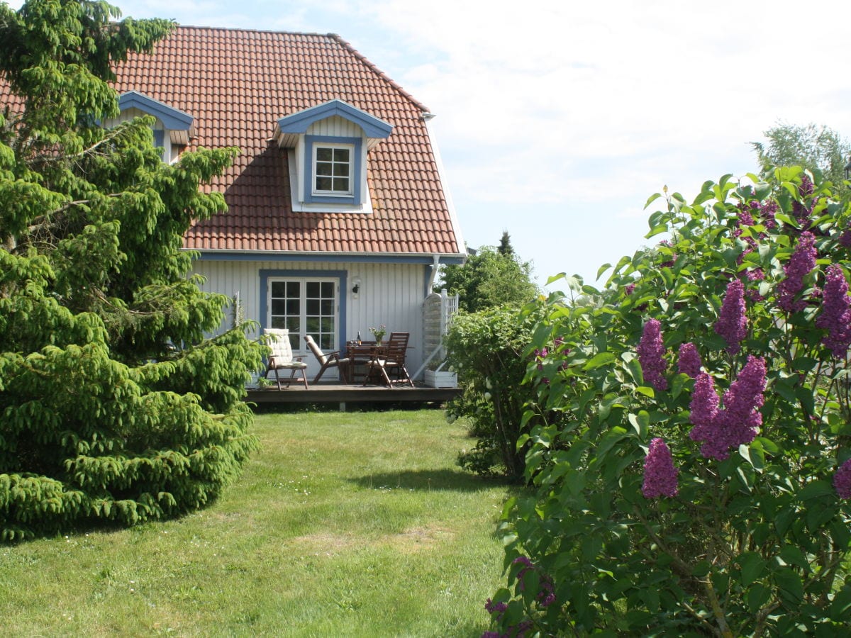 Terrace view with large garden