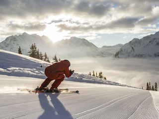 Ski fahren auf dem Walmendingerhorn