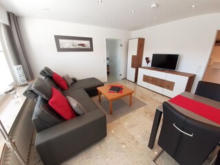 Wohnbereich Ferienwohnung Zerlett