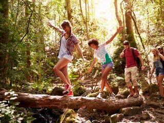 Wandern durch weitläufige Natur