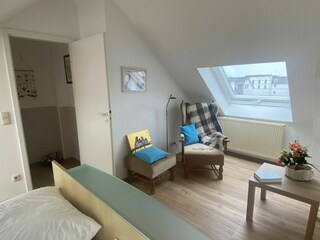 Schlafzimmer mit Leseecke