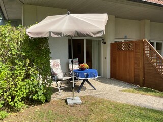 Sitzplatz Terrasse, Eingang