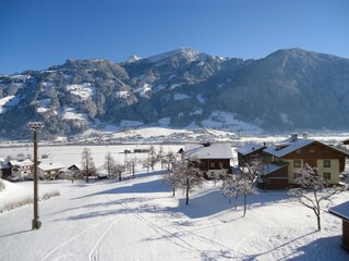 Ausblick vom Balkon Winter