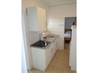 Einen Blick in die Küche