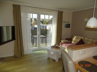 Blick auf die Terrasse