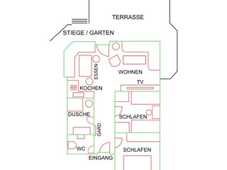 Vakantieappartement Seefeld in Tirol Grondplan 37