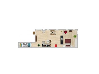 Vakantieappartement Potsdam Grondplan 13