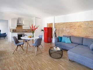 combined kitchen/ living room