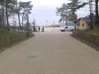 Strandpromenade Richtung Meer