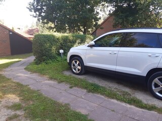 Parkplatz zum Ferienhaus