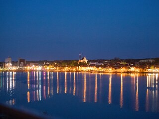 Blick vom Balkon auf Heiligenhafen