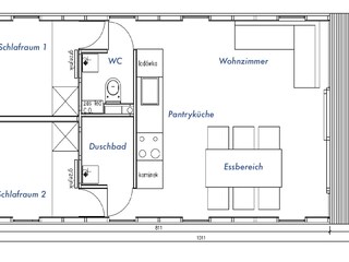 Casa galleggiante Lübeck-Schlutup Pianta del piano 41