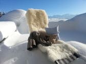 Terrasse mit Blick im Winter