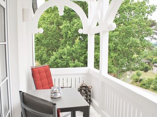 Balkon mit Blick ins Grüne