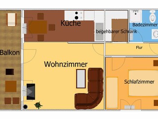 Appartement de vacances Ahlbeck (Usedom) Plan d'étage 15