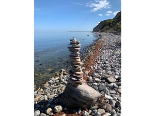 Steilküste mit Blick auf Rügen