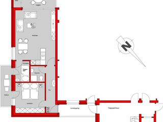 Grundriss der Wohnung