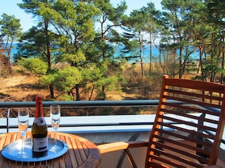 Balkon mit direktem Meerblick