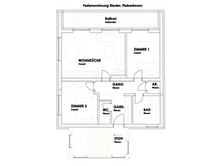 Appartamento per vacanze Fieberbrunn Pianta del piano 12
